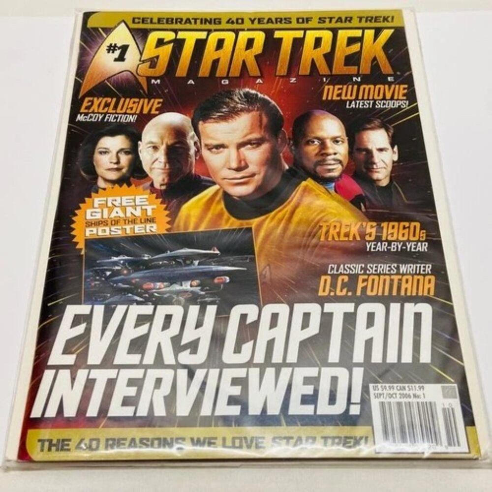 Star Trek Magazine #1 2006 Every Captain Interviewed Factory Sealed‎